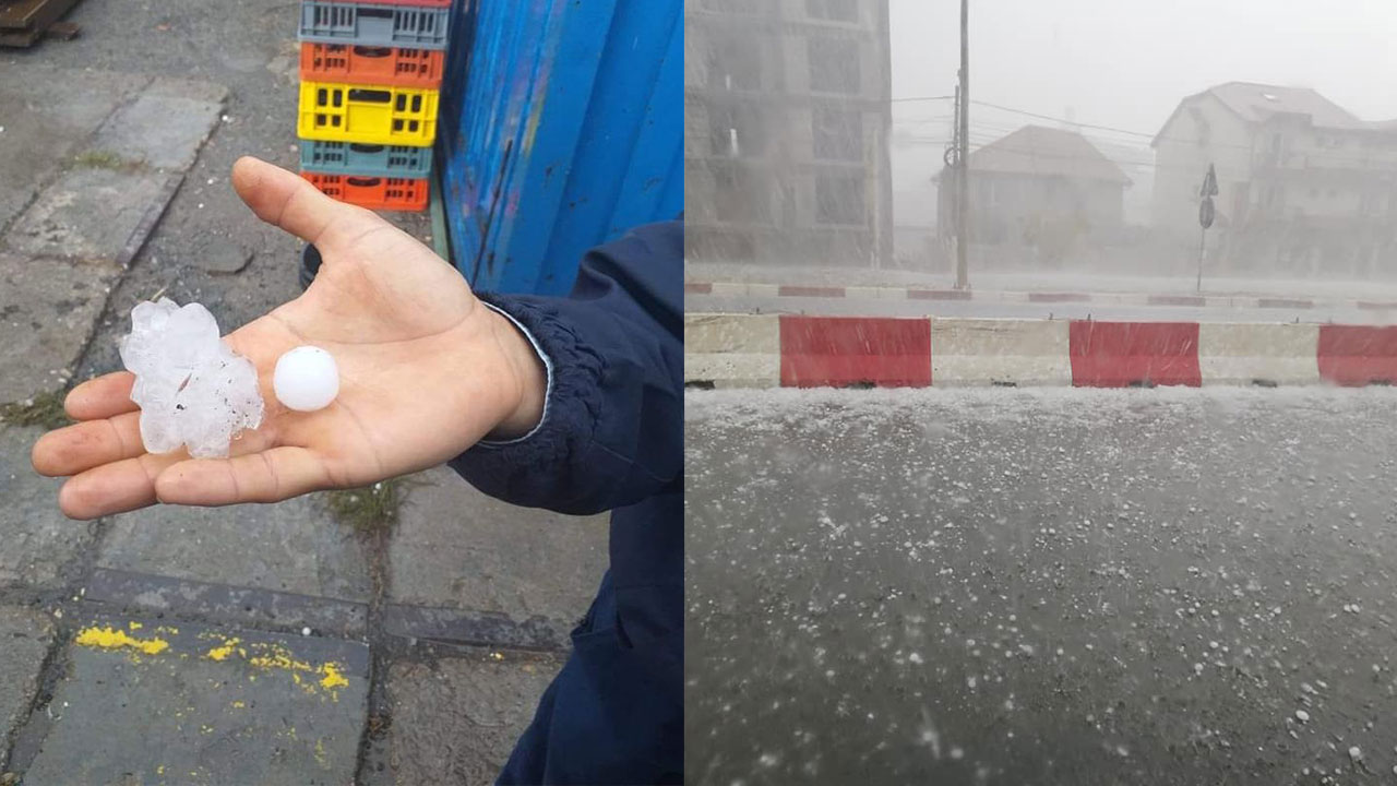 Furtună la Constanţa: gospodării inundate, copaci căzuţi pe carosabil, în mai multe zone a plouat cu grindină! FOTO/VIDEO