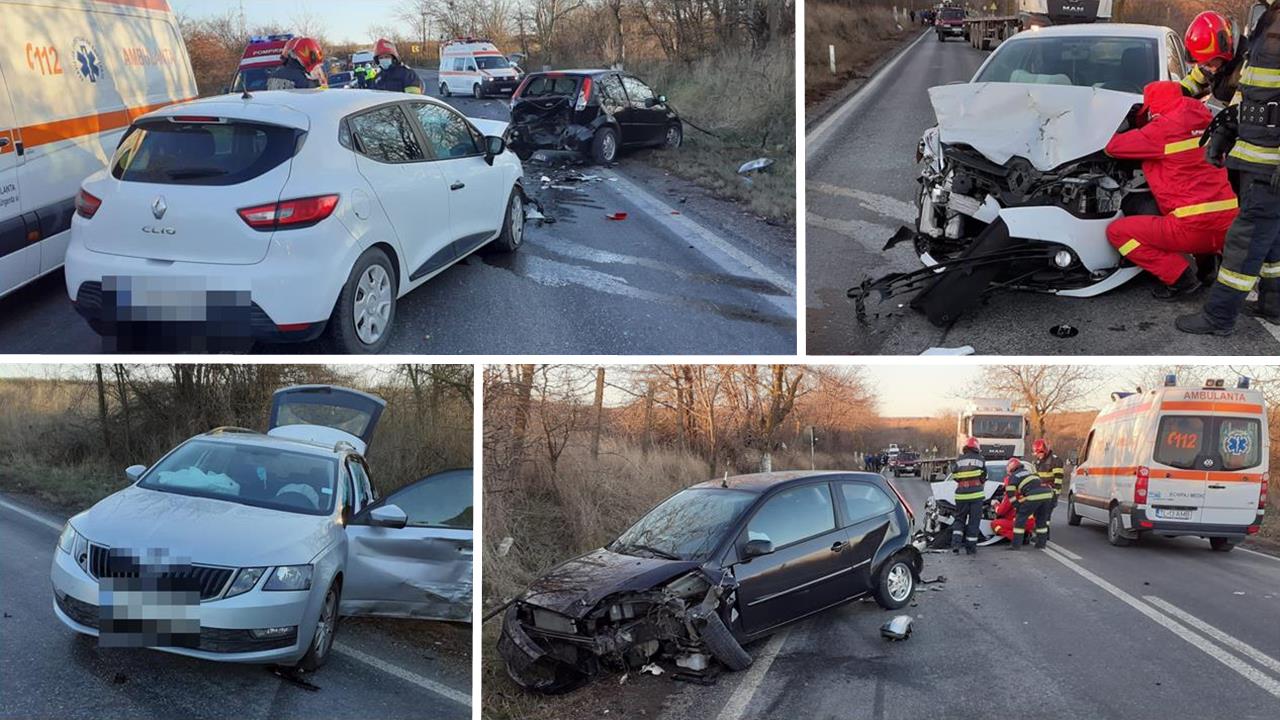 TULCEA. Trei femei au fost rănite în urma unui accident: două dintre ele au ajuns la spital. GALERIE FOTO