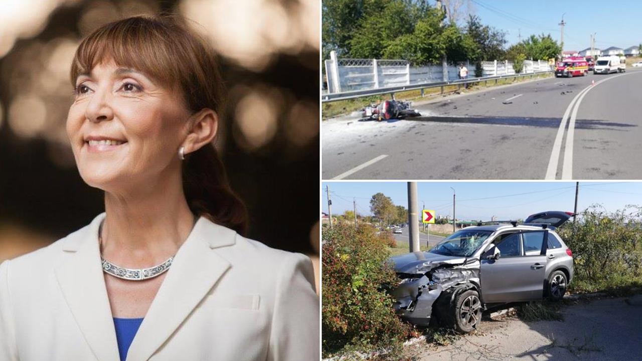 Monica Macovei, implicată în accidentul de la ieșire din Mangalia: un motociclist a fost rănit grav