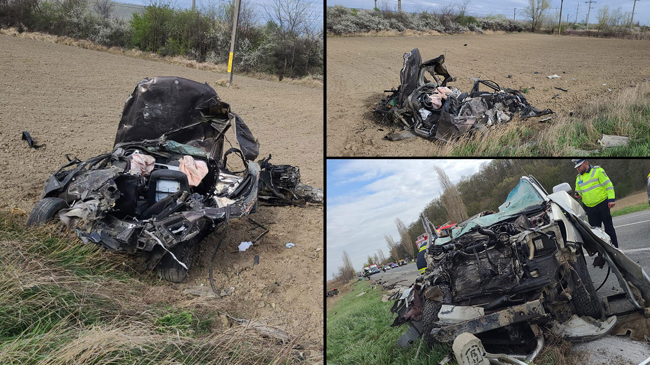 Accidentul cumplit din această după-amiază, de pe E85, a fost provocat de un şofer de 78 de ani! Trei morţi şi patru răniţi - VIDEO