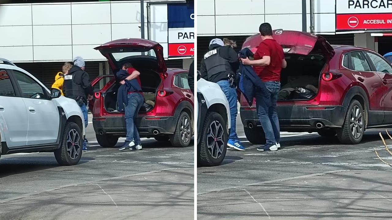 CONSTANȚA. Controale și la intrarea în mall. Oamenii legii continuă căutările bărbatului care a furat arma unui militar
